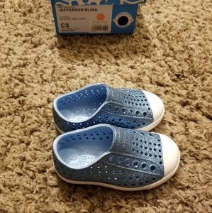 Native Toddler Girls Jefferson Bling Slip on Shoes